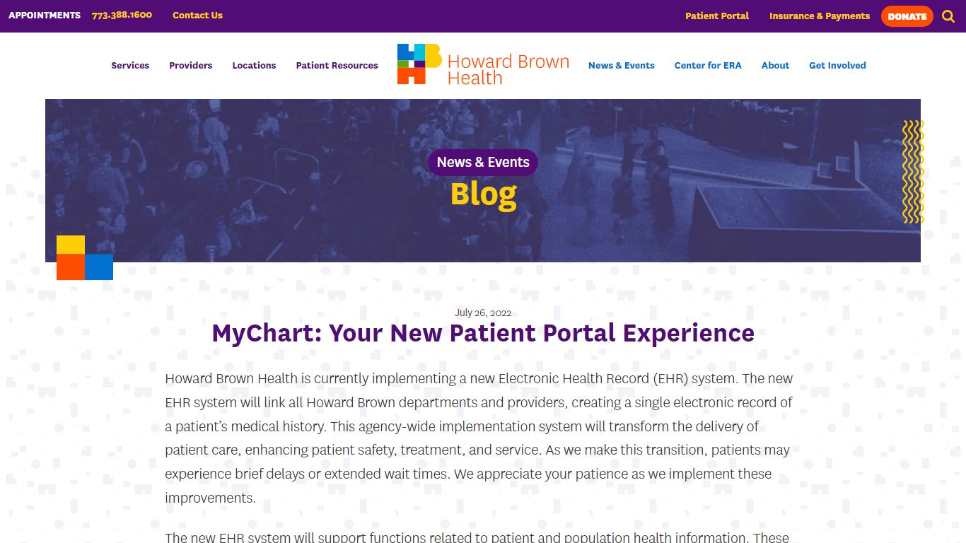 MyChart: Your New Patient Portal Experience - Howard Brown Health