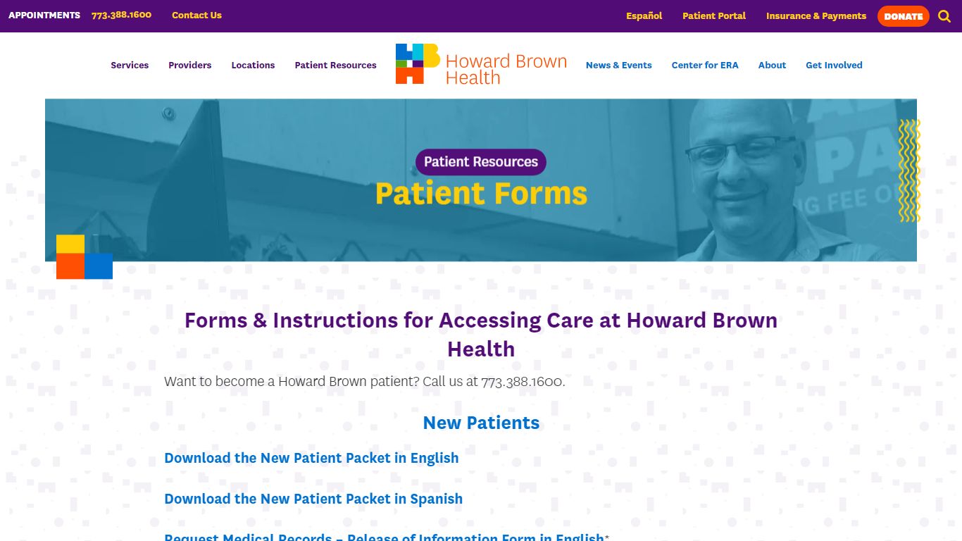Patient Forms - Howard Brown Health